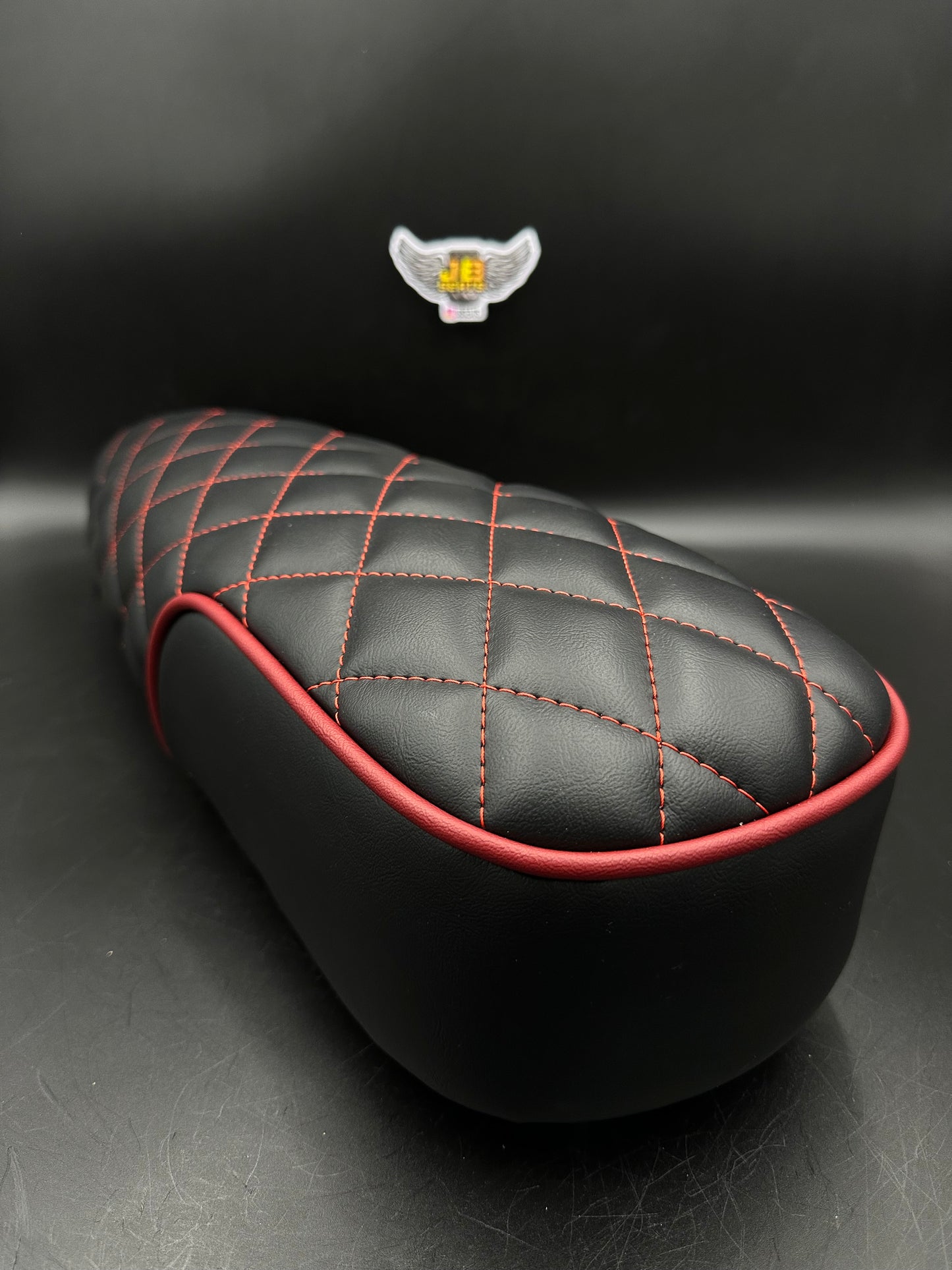 JB Seats Classic Diamond Black and  Red