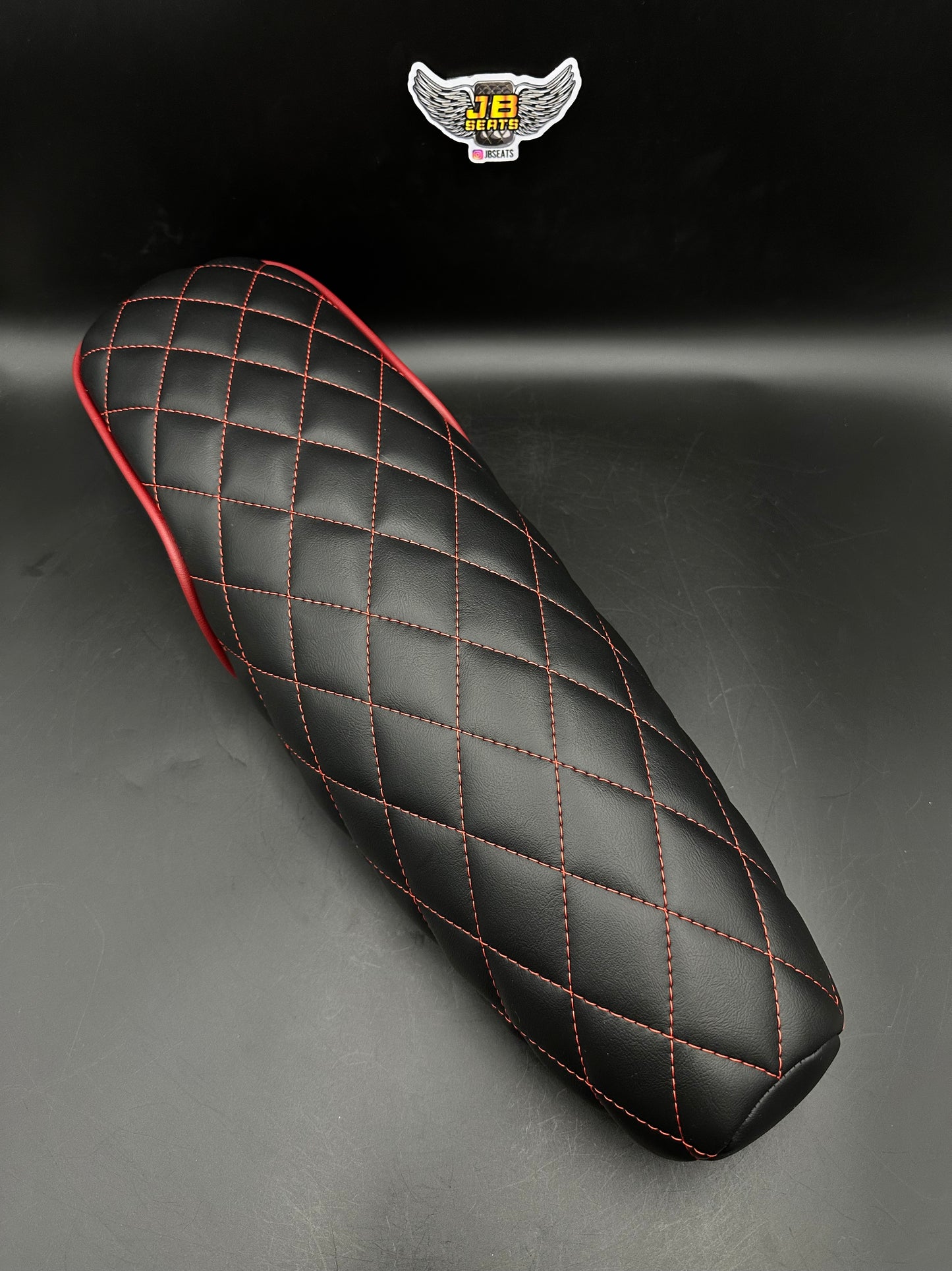 JB Seats Classic Diamond Black and  Red