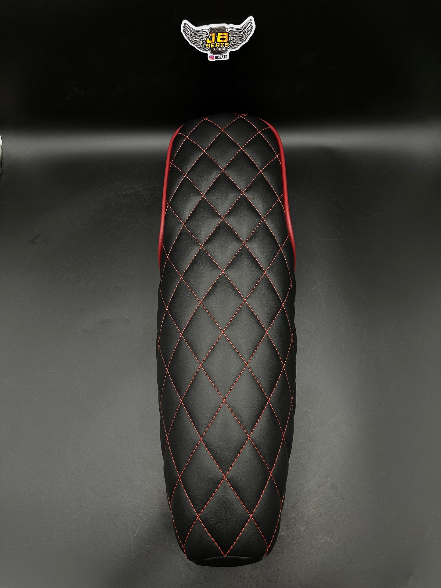 JB Seats Classic Diamond Black and  Red
