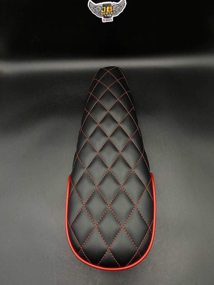 JB Seats Classic Diamond Black and  Red