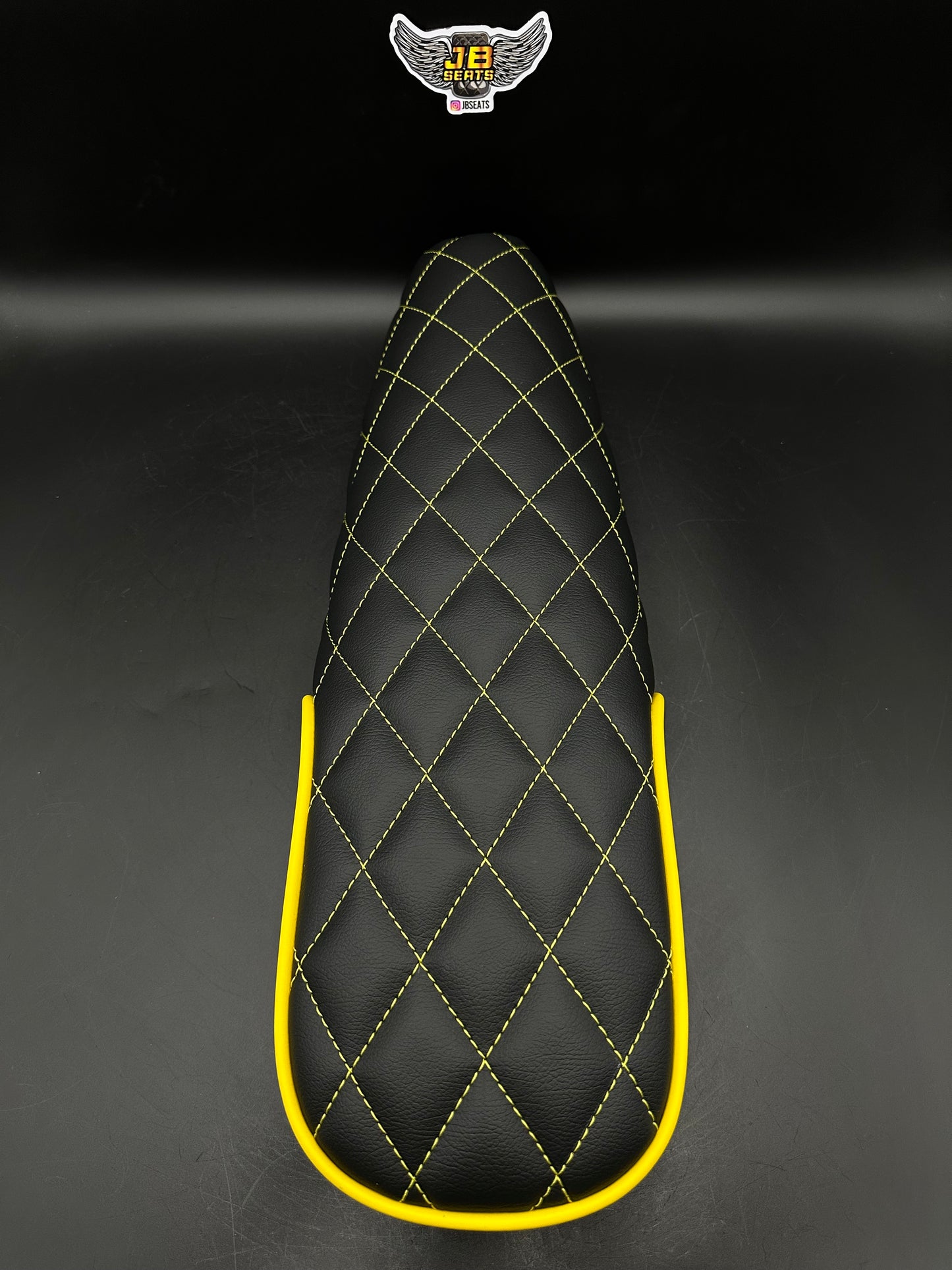 JB Seats Classic Diamond Black Yellow